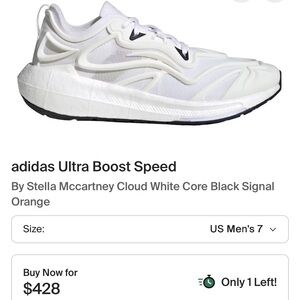 Adidas Ultra Boost Speed Men's Shoes - White and Black